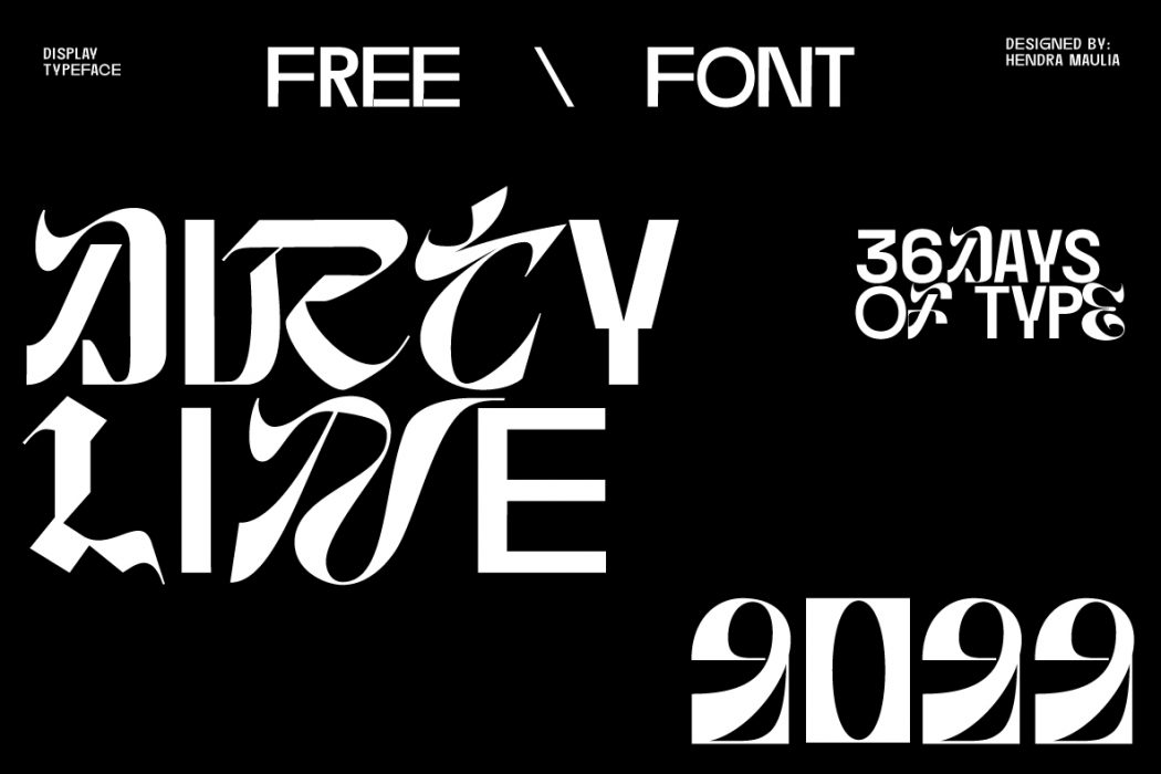 36Daysoftype 2022 by dirtyline — Free Font Download | NoBadFonts