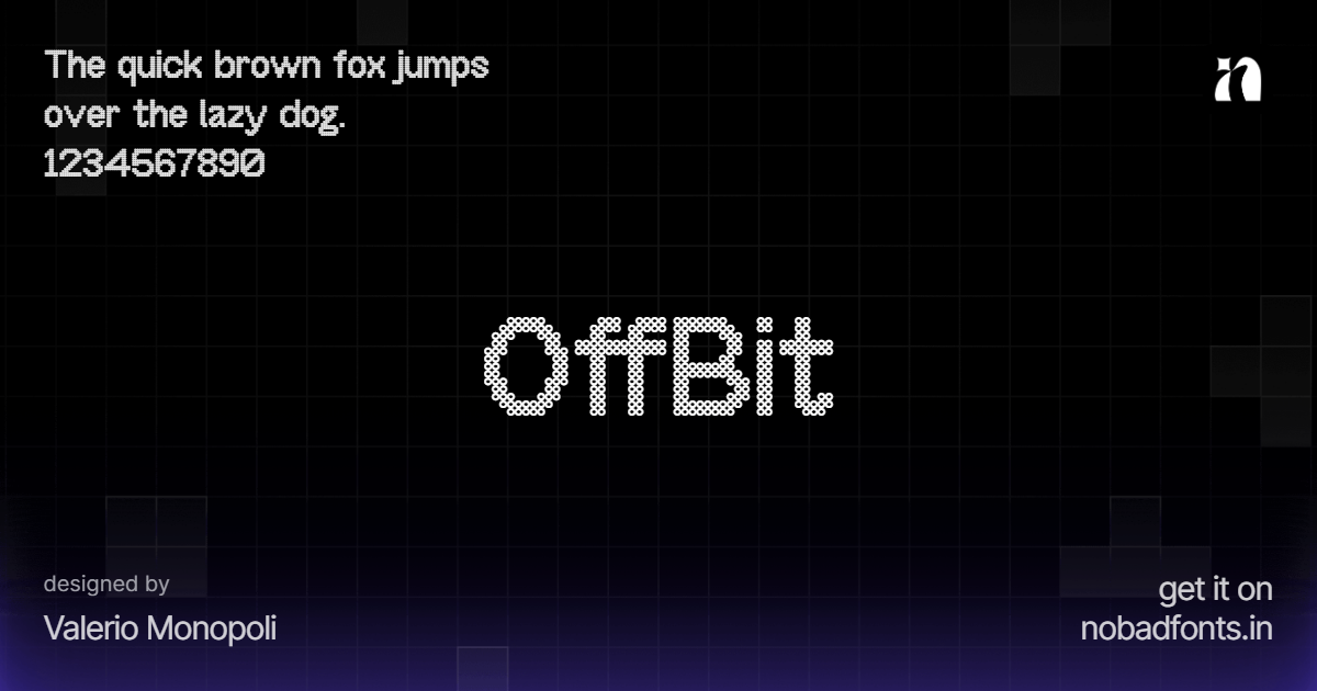 OffBit by Valerio Monopoli — Free Font Download | NoBadFonts