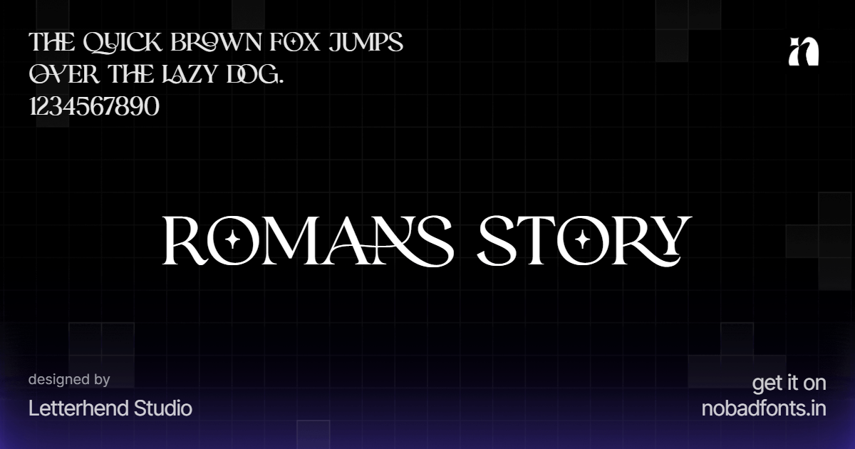 Romans Story by Hendry Juanda — Free Font Download | NoBadFonts