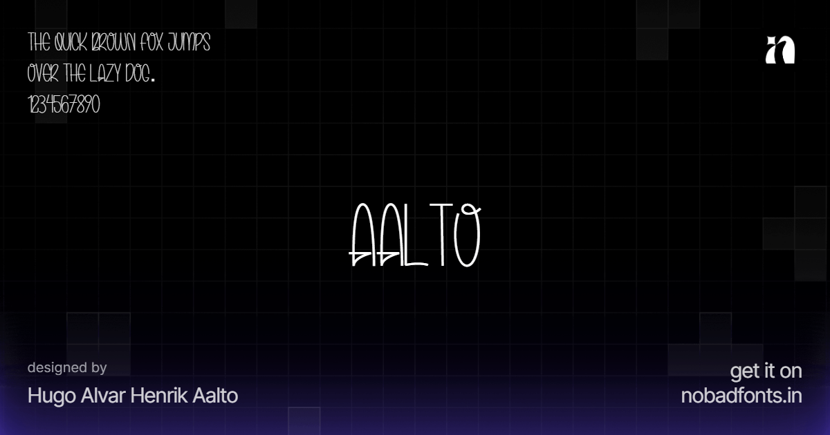 Aalto — Free Font Download | NoBadFonts