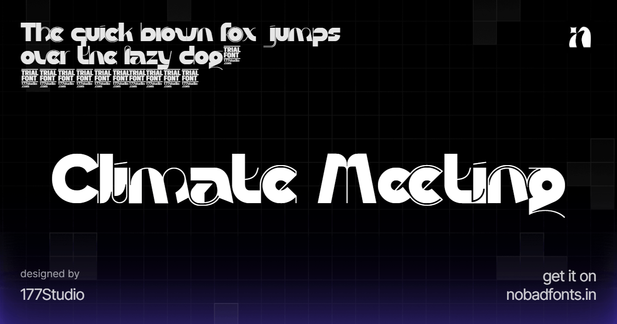 Climate Meeting by 177Studio — Free Font Download | NoBadFonts